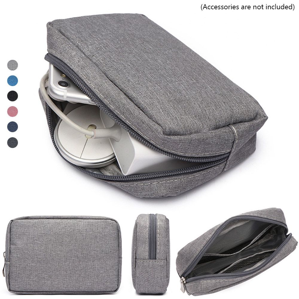 Makeup Organizer - Portable USB Cable Earphone Organizer Storage