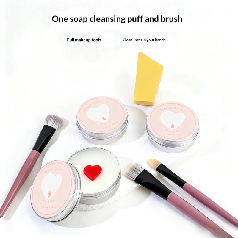 SU Cute Heart Shaped Makeup Br - Beauty Makeup Sponge recension och pris
