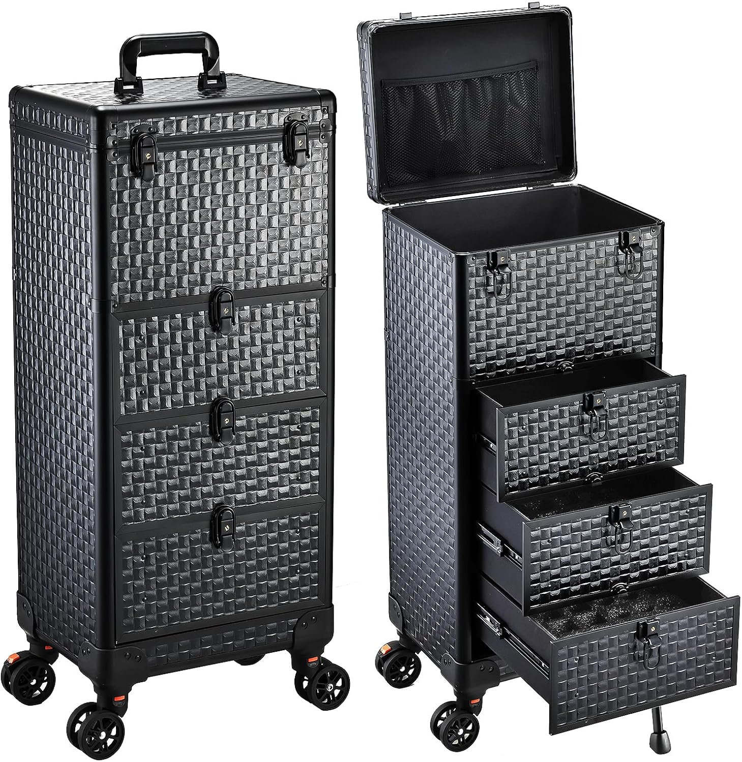 Rolling Salon Cart with 3 Draw - Makeup Organizer recension och pris