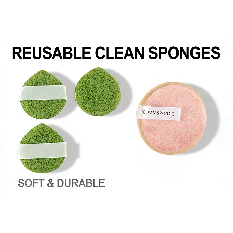 Stylish Dumpling Bag with 23 P - Beauty Makeup Sponge recension och pris