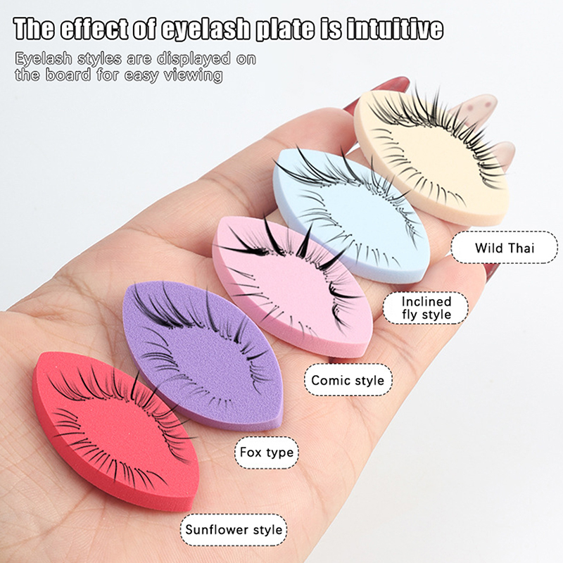 50PCS False Eyelash Pads Begin - Beauty Makeup Sponge recension och pris