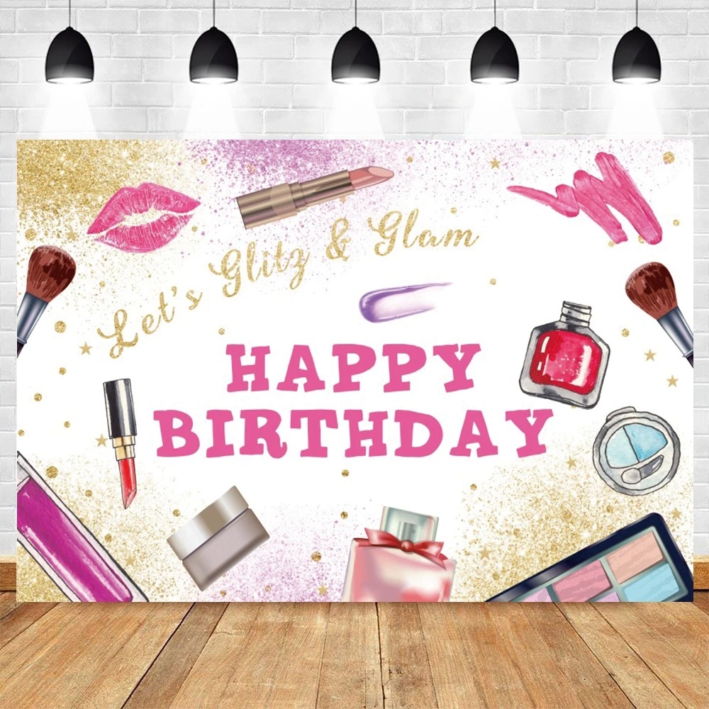 Spa Party Themed Backdrop for  - Photo Beauty Makeup recension och pris