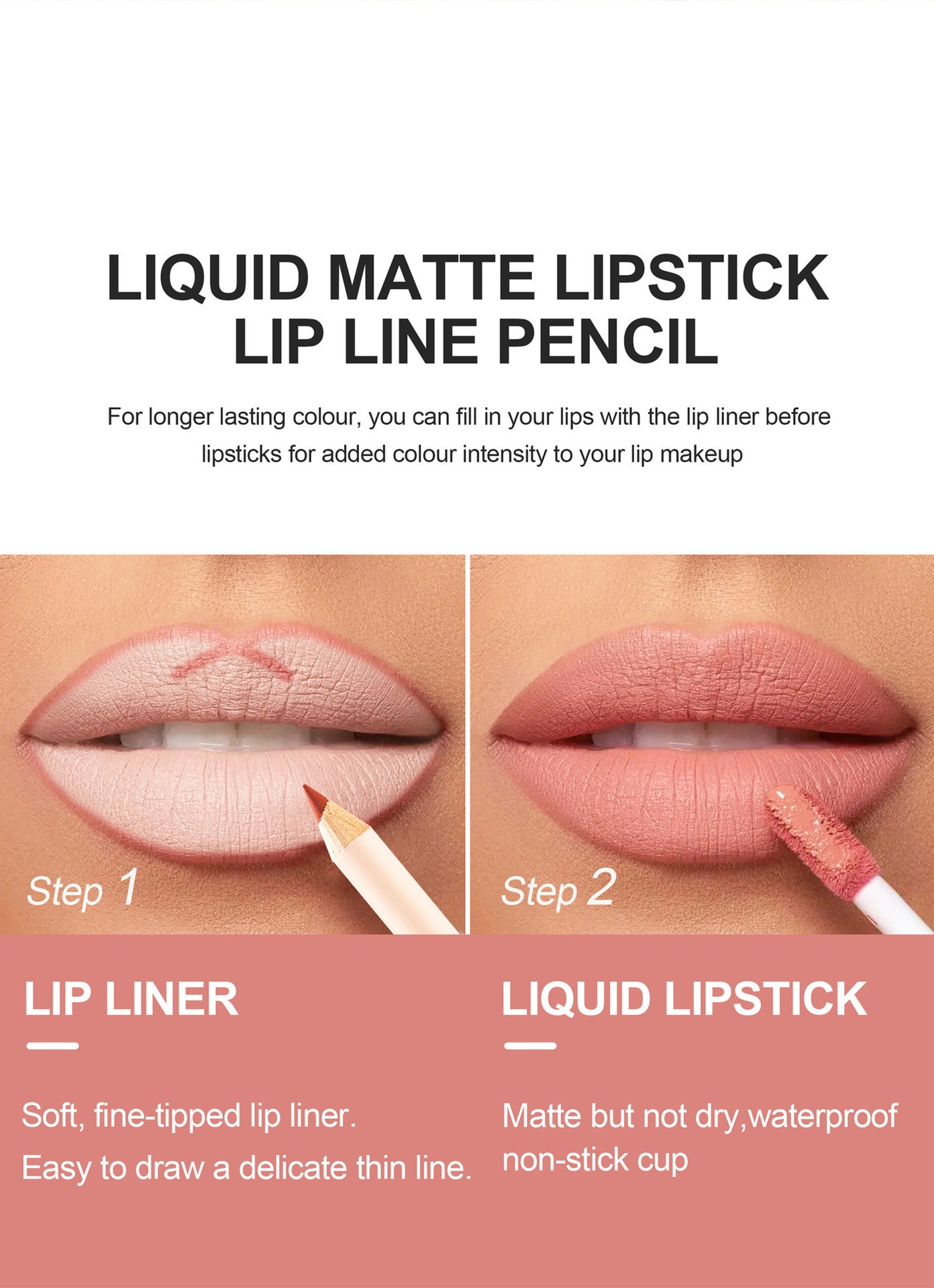 12 Color Lip Liner and Lipstic - Beauty Makeup Store recension och pris