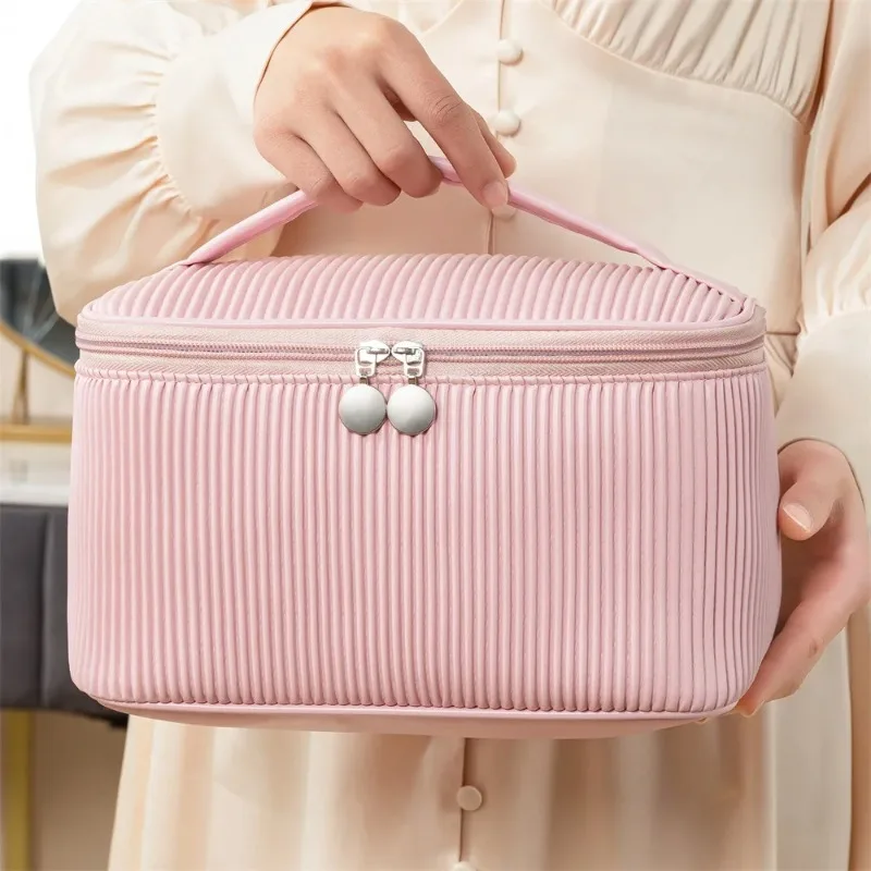 Cute Solid Color PU Leather Ma - Makeup Organizer recension och pris