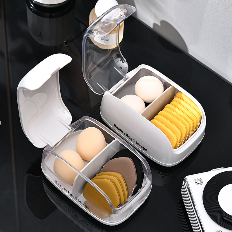 Makeup Sponge Storage Box with - Beauty Makeup Sponge recension och pris