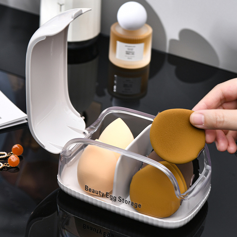 Makeup Sponge Storage Box with - Beauty Makeup Sponge recension och pris