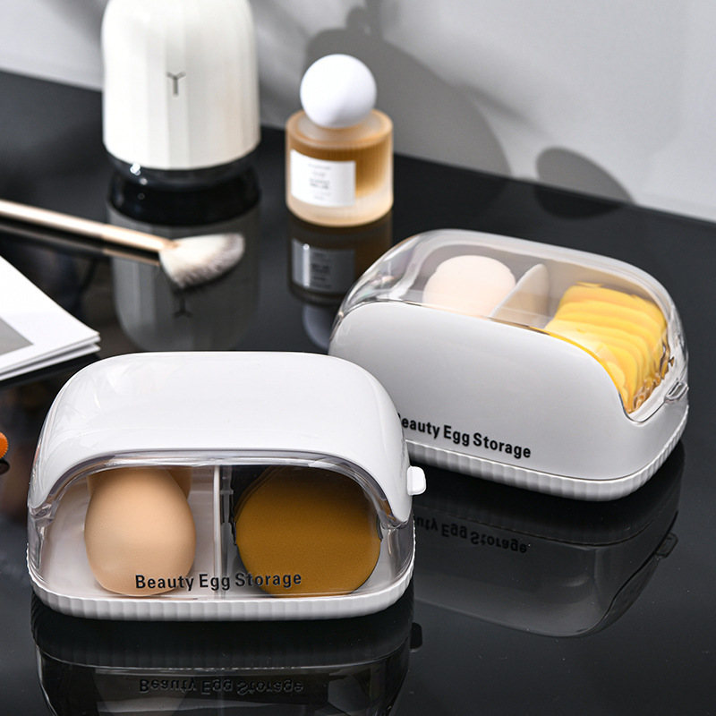 Makeup Sponge Storage Box with - Beauty Makeup Sponge recension och pris