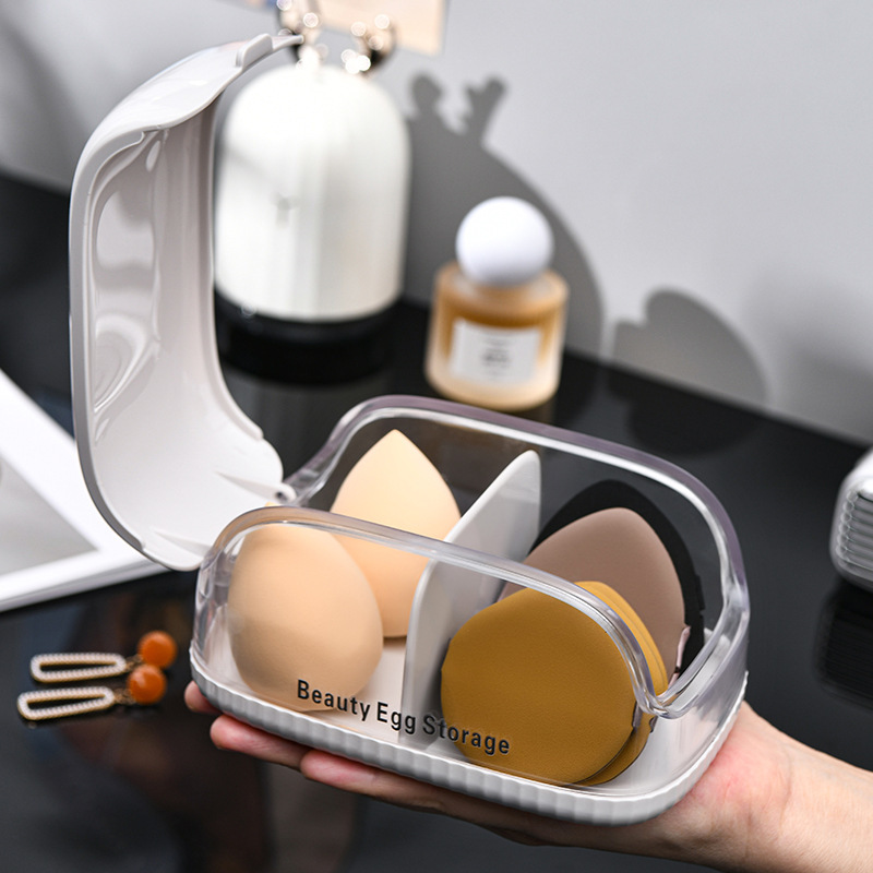 Makeup Sponge Storage Box with - Beauty Makeup Sponge recension och pris