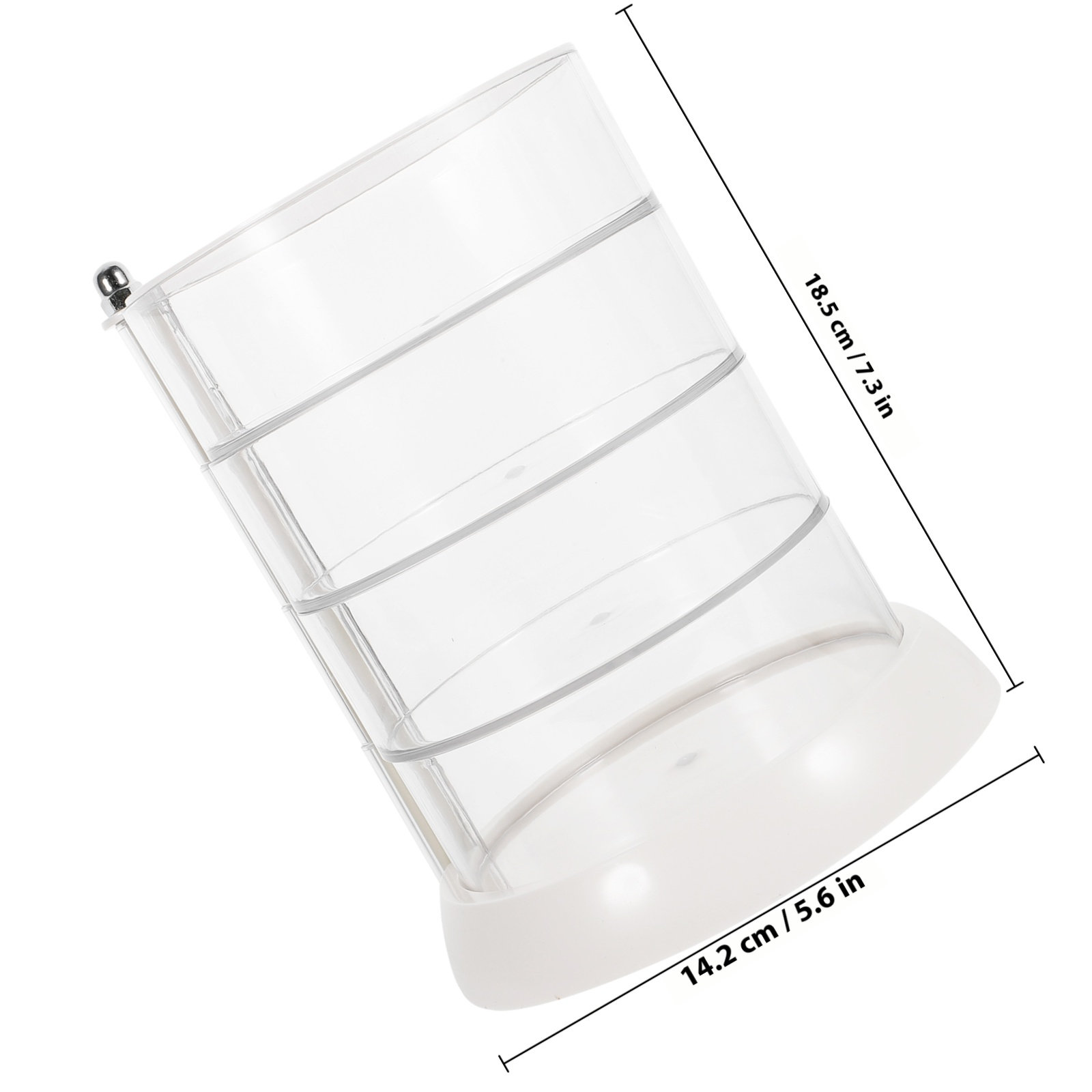 4-Tier Rotating Makeup Organiz - Beauty Makeup Box recension och pris