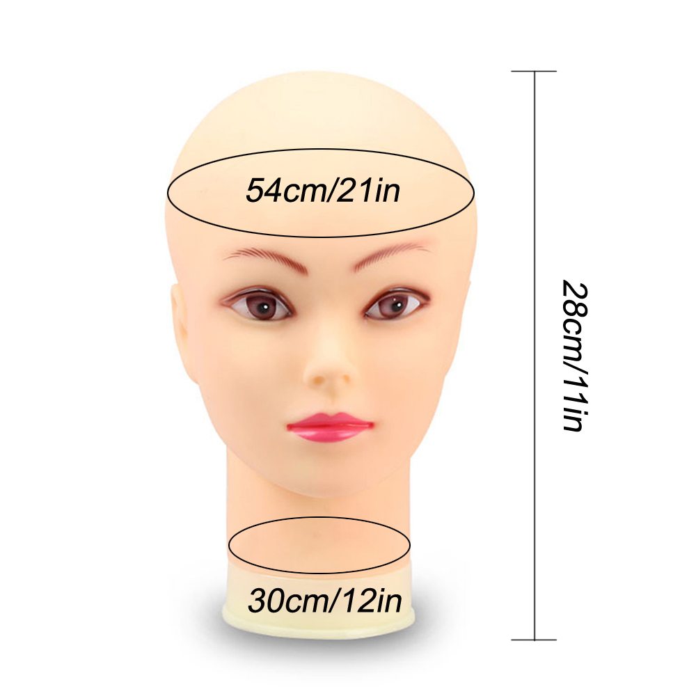 Soft Bald Wig Practice Mannequ - Beauty Makeup Store recension och pris