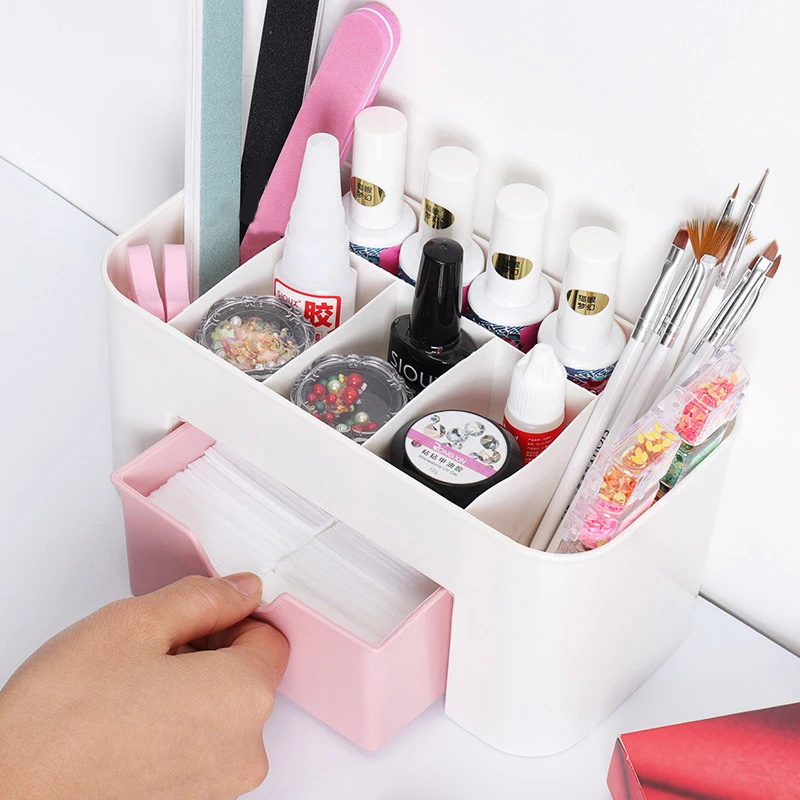 Nail Art Organizer Desktop Dra - Beauty Makeup Box recension och pris