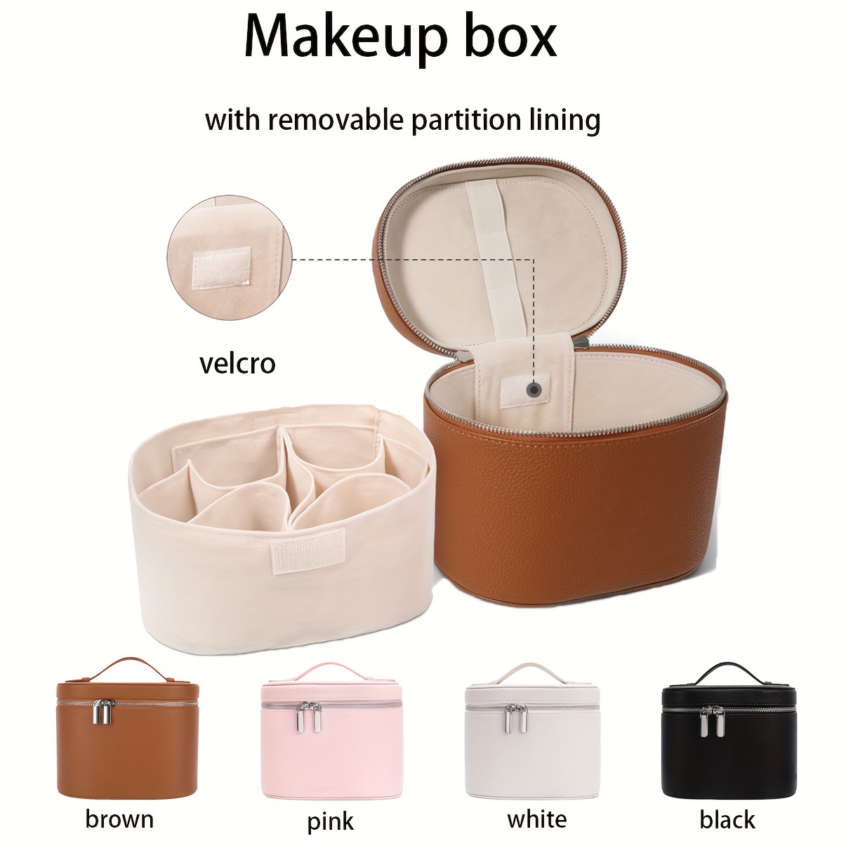 Large Capacity PU Leather Make - Beauty Makeup Box recension och pris