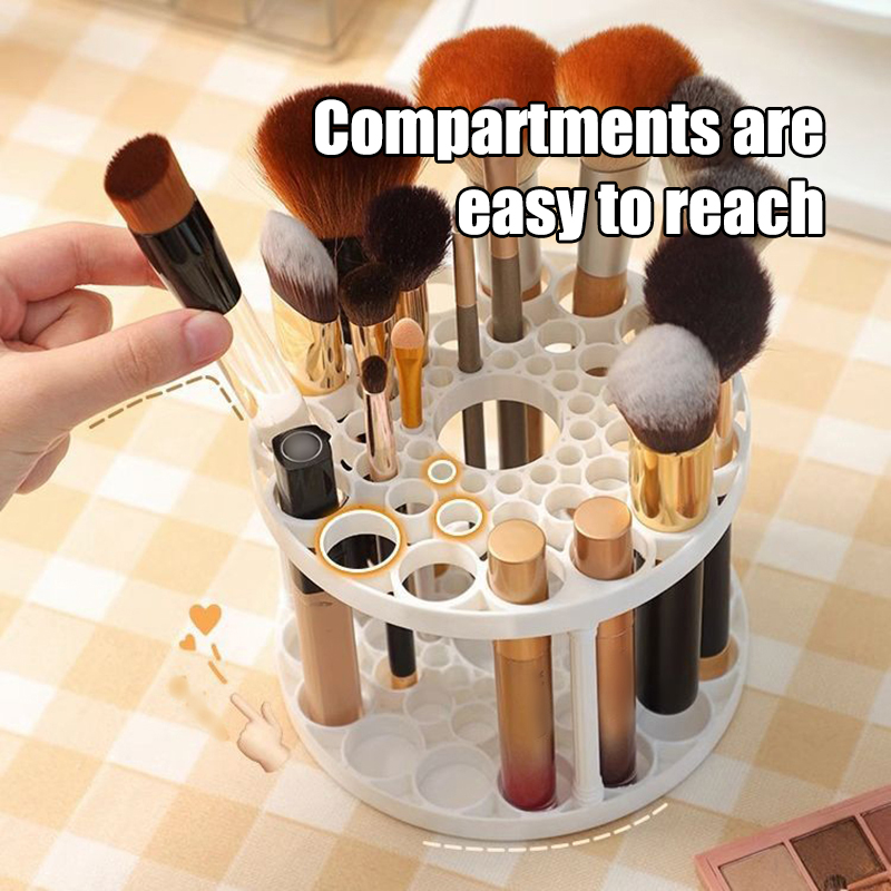 45 Hole Makeup Brush Storage R - Beauty Makeup Box recension och pris