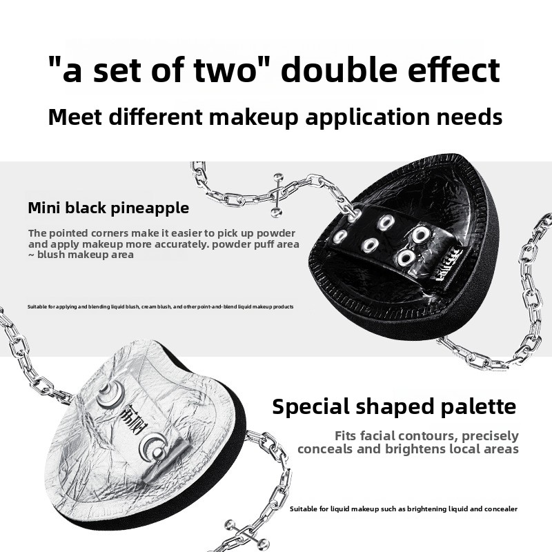 LISHU 2pcs Soft Leather Mini T - Beauty Makeup Sponge recension och pris